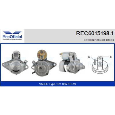 Démarreur RECOFICIAL REC6015198.1