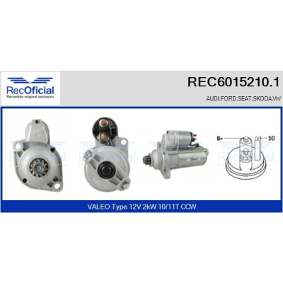 Démarreur RECOFICIAL REC6015210.1