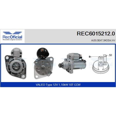 Démarreur RECOFICIAL REC6015212.0