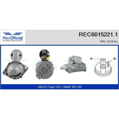Démarreur RECOFICIAL REC6015221.1