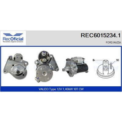 Démarreur RECOFFICIAL REC6015234.1