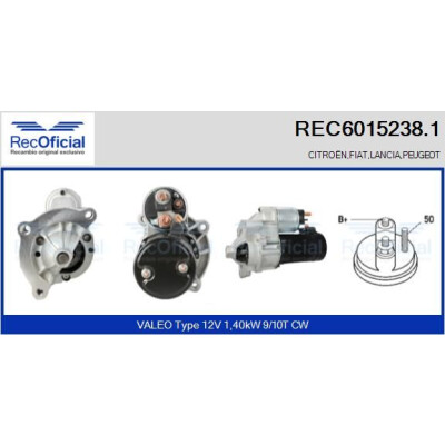 Démarreur RECOFICIAL REC6015238.1