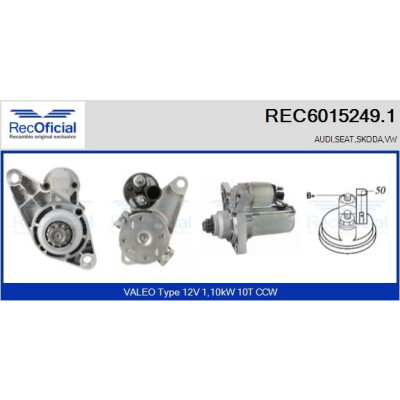 Démarreur RECOFFICIAL REC6015249.1