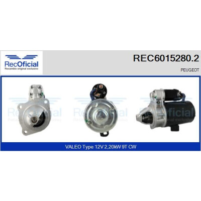 Démarreur RECOFICIAL REC6015280.2