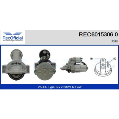 Démarreur RECOFICIAL REC6015306.0
