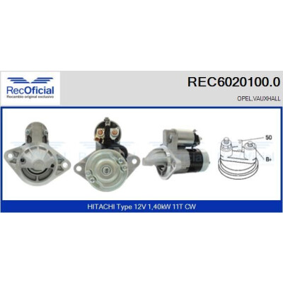 Démarreur RECOFICIAL REC6020100.0
