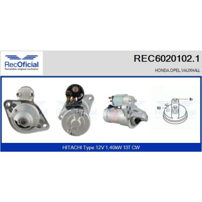 Démarreur RECOFICIAL REC6020102.1