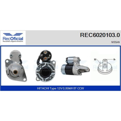 Démarreur RECOFICIAL REC6020103.0