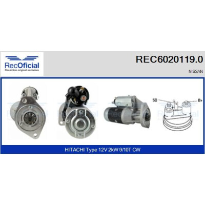 Démarreur RECOFICIAL REC6020119.0