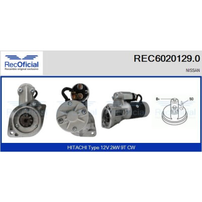 Démarreur RECOFICIAL REC6020129.0