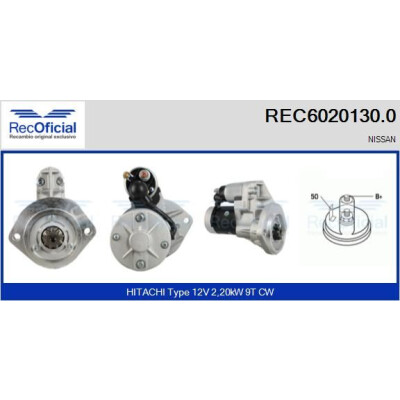 Démarreur RECOFICIAL REC6020130.0