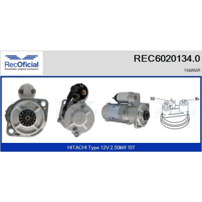 Démarreur RECOFICIAL REC6020134.0