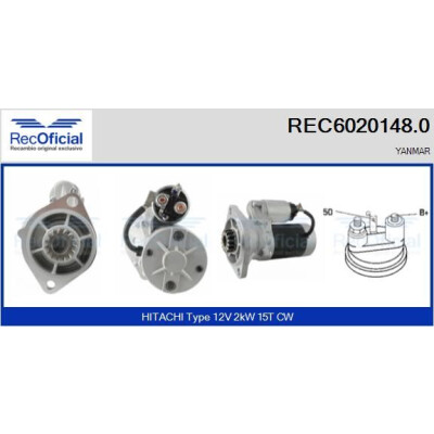 Démarreur RECOFFICIAL REC6020148.0