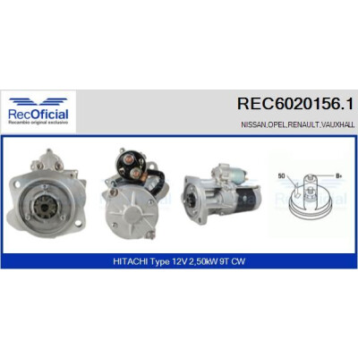 Démarreur RECOFICIAL REC6020156.1