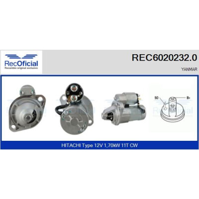 Démarreur RECOFICIAL REC6020232.0