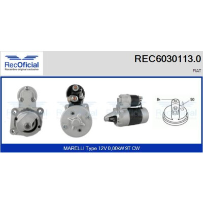 Démarreur RECOFFICIAL REC6030113.0