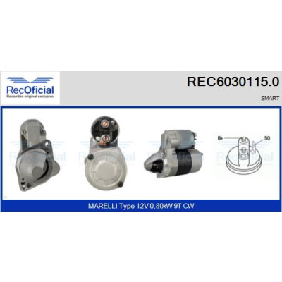 Démarreur RECOFICIAL REC6030115.0