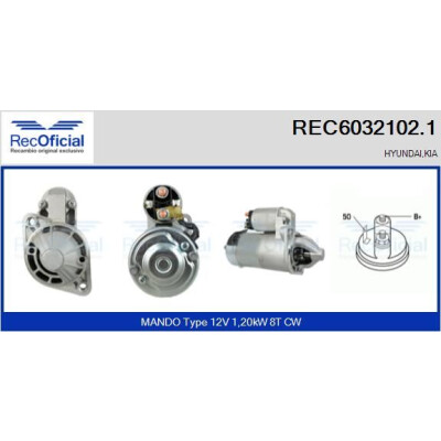 Démarreur RECOFICIAL REC6032102.1