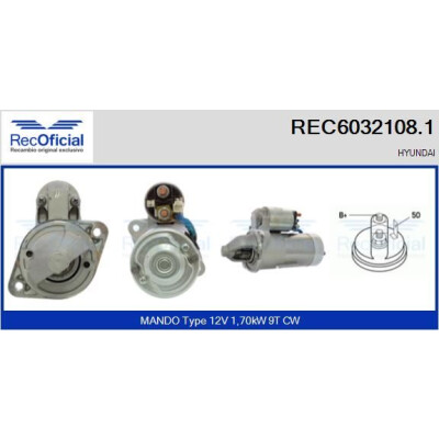Démarreur RECOFICIAL REC6032108.1