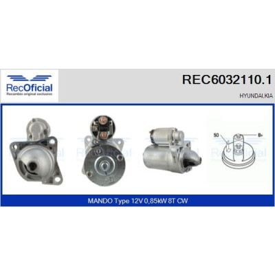 Démarreur RECOFICIAL REC6032110.1
