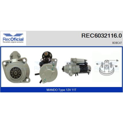Démarreur RECOFICIAL REC6032116.0