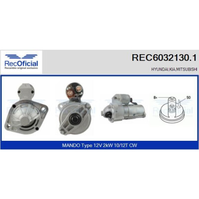 Démarreur RECOFICIAL REC6032130.1