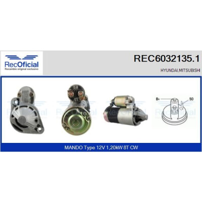 Démarreur RECOFICIAL REC6032135.1