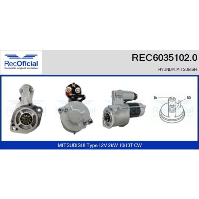 Démarreur RECOFICIAL REC6035102.0