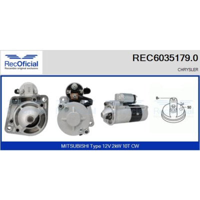 Démarreur RECOFFICIAL REC6035179.0