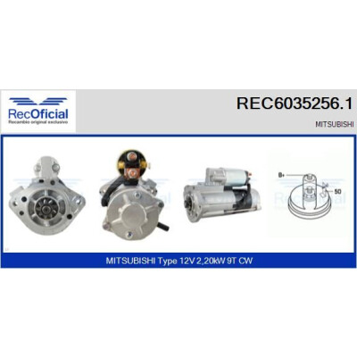 Démarreur RECOFICIAL REC6035256.1