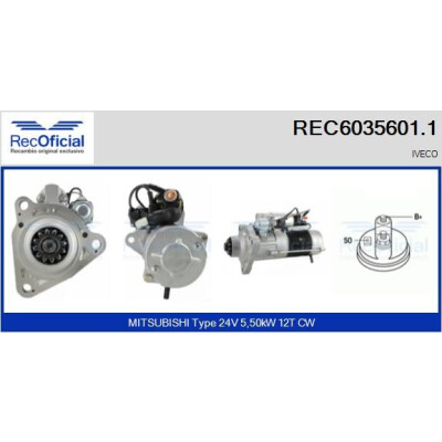 Démarreur RECOFICIAL REC6035601.1