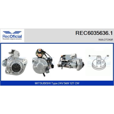 Démarreur RECOFICIAL REC6035636.1