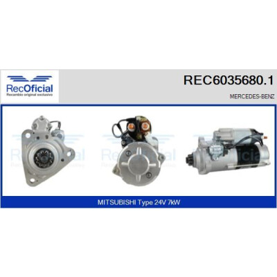 Démarreur RECOFICIAL REC6035680.1