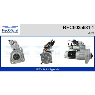 Démarreur RECOFICIAL REC6035681.1