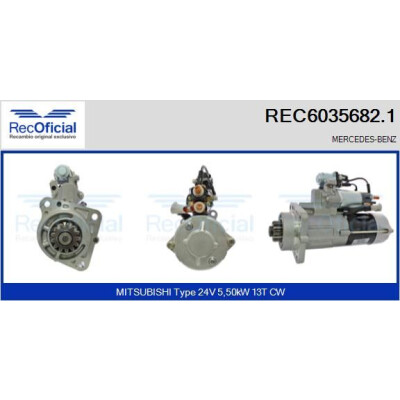 Démarreur RECOFICIAL REC6035682.1