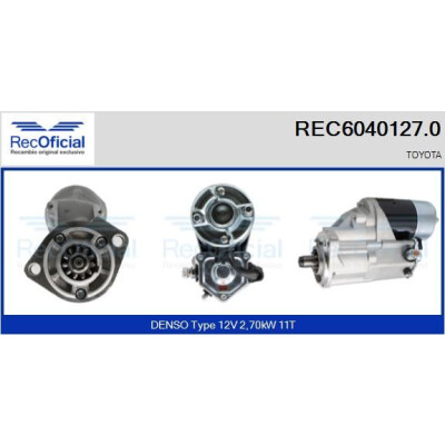 Démarreur RECOFICIAL REC6040127.0