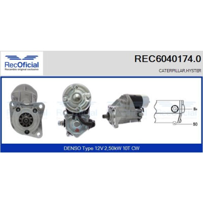 Démarreur RECOFICIAL REC6040174.0