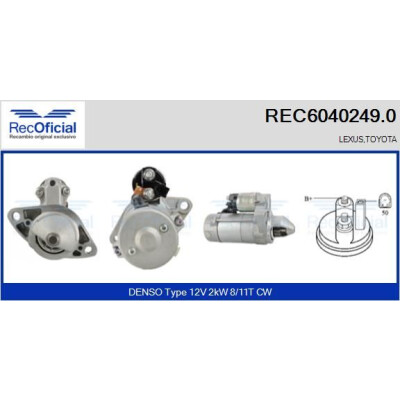 Démarreur RECOFFICIAL REC6040249.0