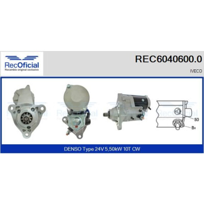 Démarreur RECOFICIAL REC6040600.0