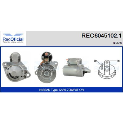 Démarreur RECOFICIAL REC6045102.1