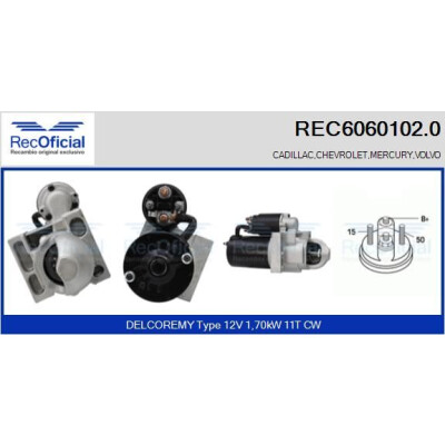 Démarreur RECOFICIAL REC6060102.0