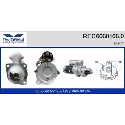 Démarreur RECOFICIAL REC6060106.0