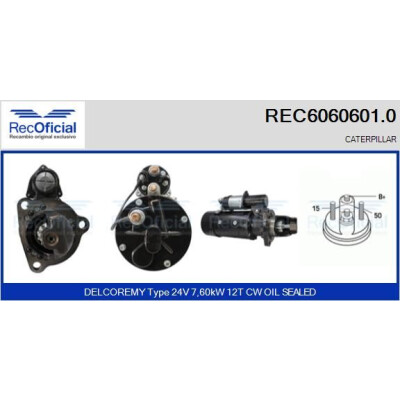 Démarreur RECOFICIAL REC6060601.0