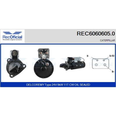 Démarreur RECOFICIAL REC6060605.0