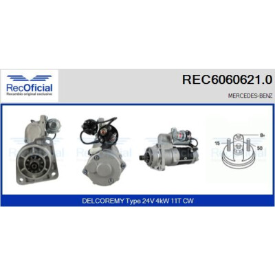 Démarreur RECOFICIAL REC6060621.0