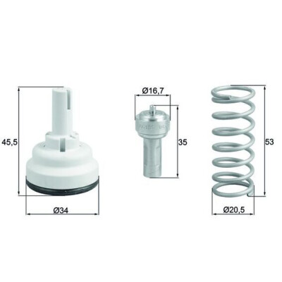 Thermostat, liquide de refroidissement NAGARES TX 182 105D