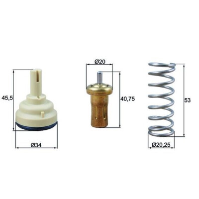 Thermostat, liquide de refroidissement NAGARES TX 209 80D