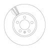 Jeu de (2) disques de frein TRW DF6964