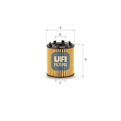Filtre à huile UFI 25.258.00