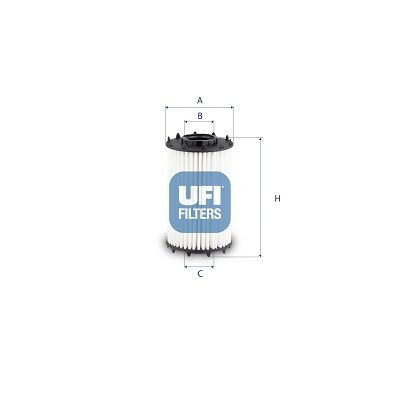 Filtre à huile UFI 25.259.00